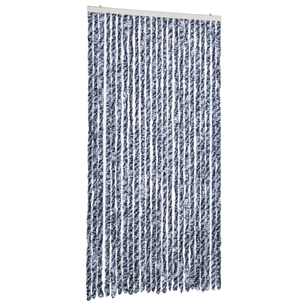 vidaXL Závěs proti hmyzu modrý a bílý 100 x 230 cm žinylka