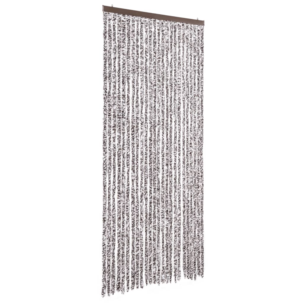 vidaXL Závěs proti hmyzu hnědý a béžový 100 x 230 cm žinylka
