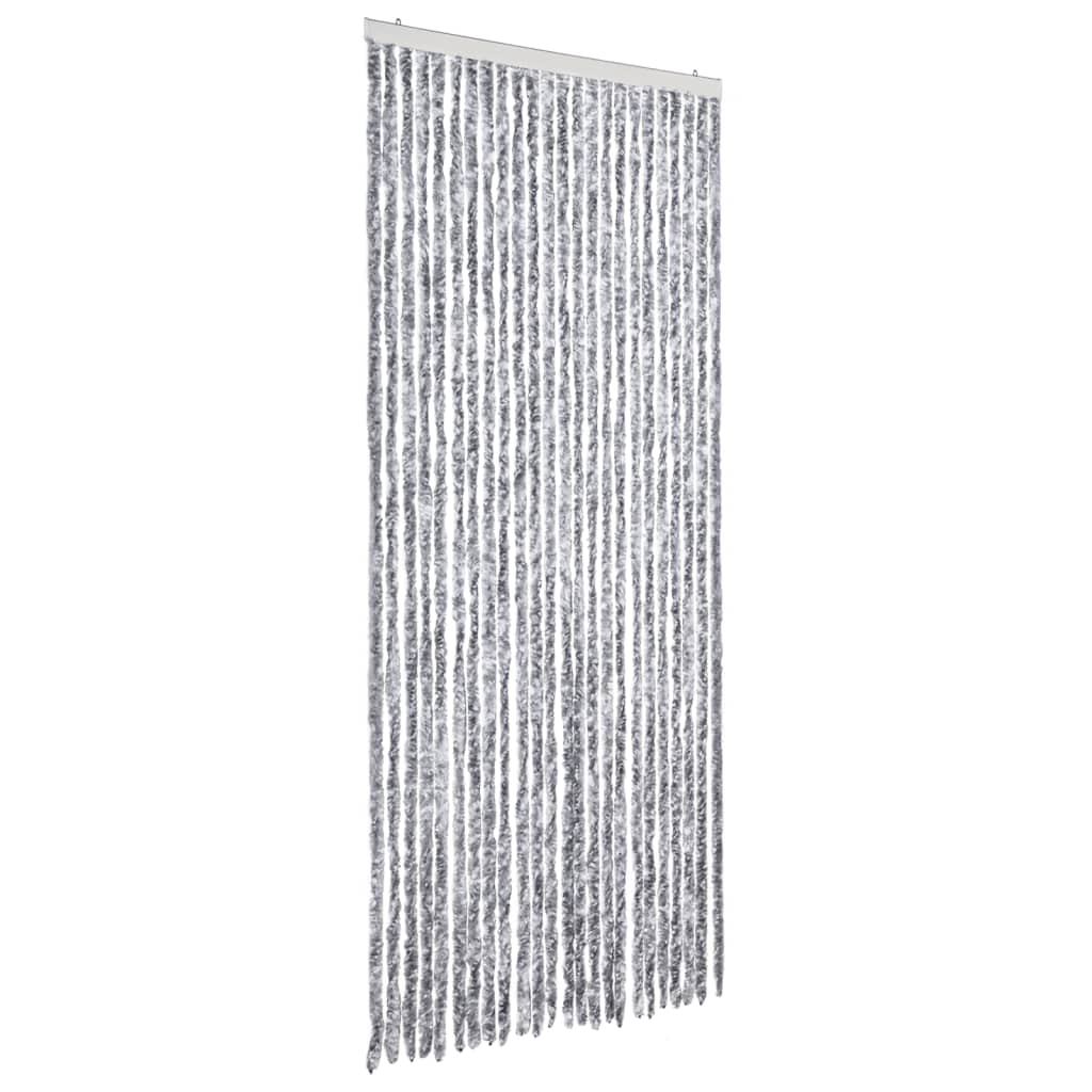 vidaXL Závěs proti hmyzu bílý a šedý 100 x 230 cm žinylka