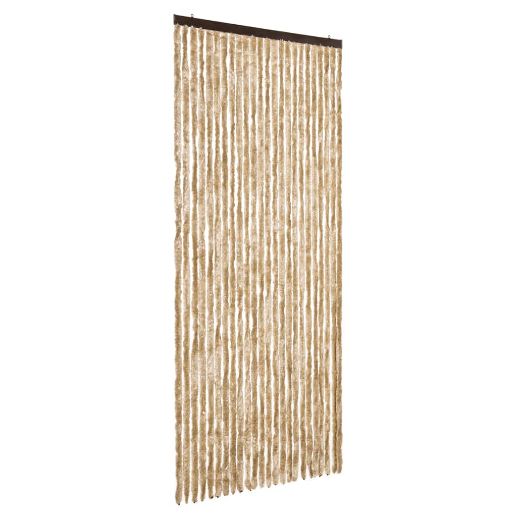 vidaXL Závěs proti hmyzu béžový 100 x 230 cm žinylka