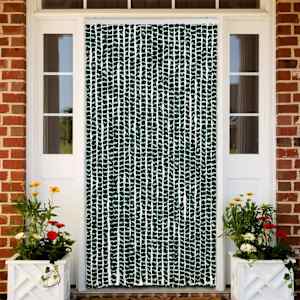 Zavesa proti mrčesu zelena in bela 100x230 cm šenilja