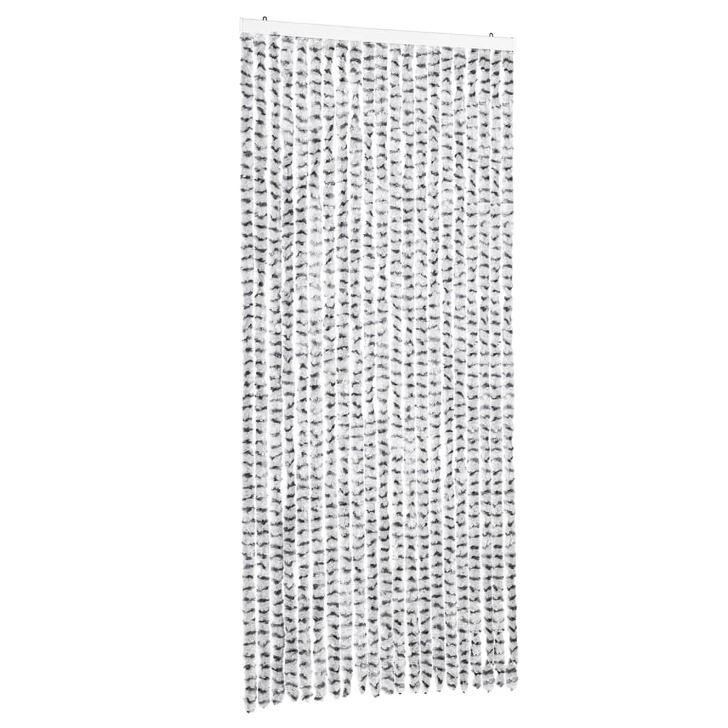 vidaXL Závěs proti hmyzu světle šedý a tmavě šedý 90 x 200 cm žinylka
