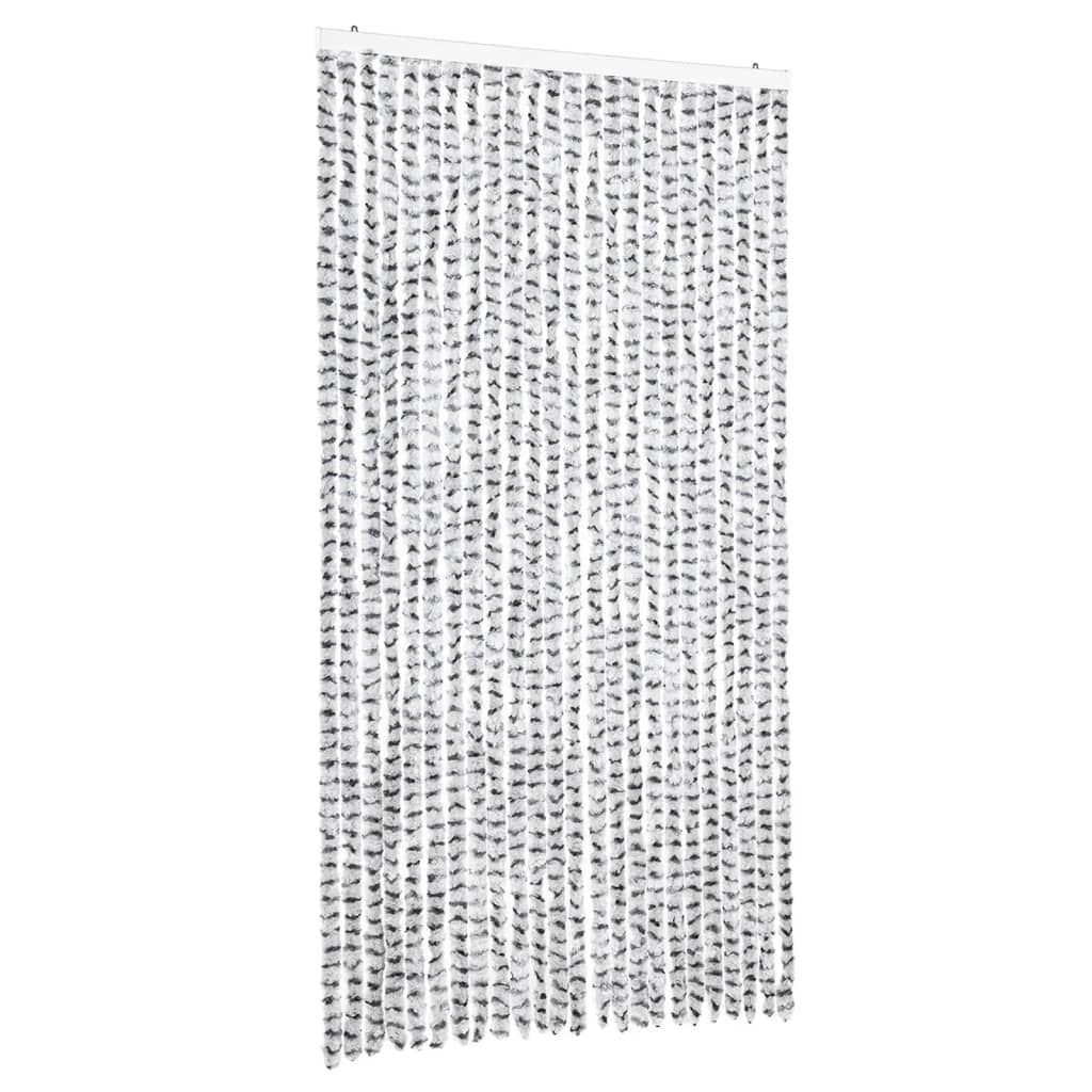 vidaXL Závěs proti hmyzu světle šedý a tmavě šedý 100 x 200 cm žinylka
