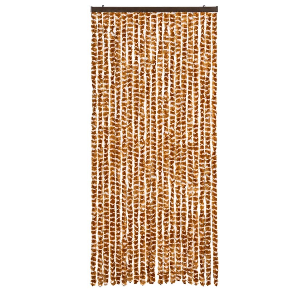vidaXL Hyönteisverho okra ja valkoinen 90x200 cm chenille