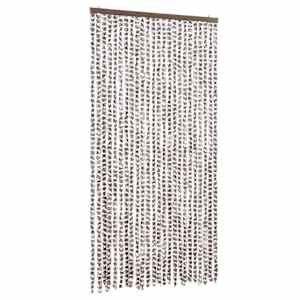 vidaXL putukakardin, pruunikashall ja valge, 100 x 230 cm, &scaron;enill