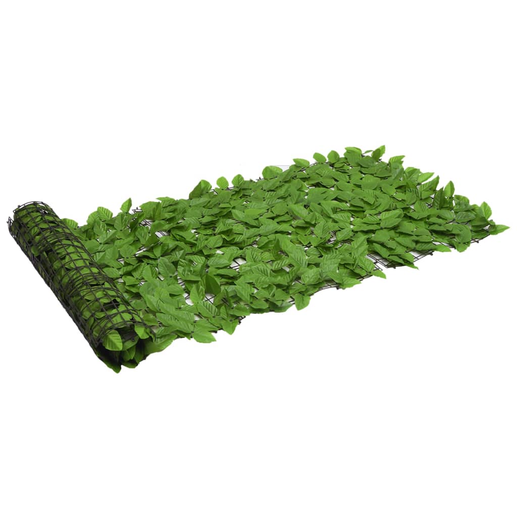 vidaXL altanafskærmning 200x75 cm grønne blade