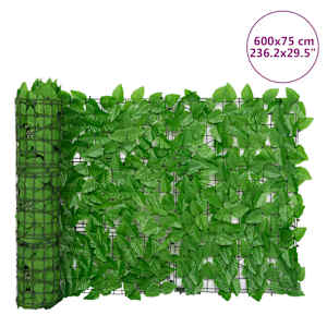 Balkonová zástěna se zelenými listy 600 x 75 cm - obrázek 6