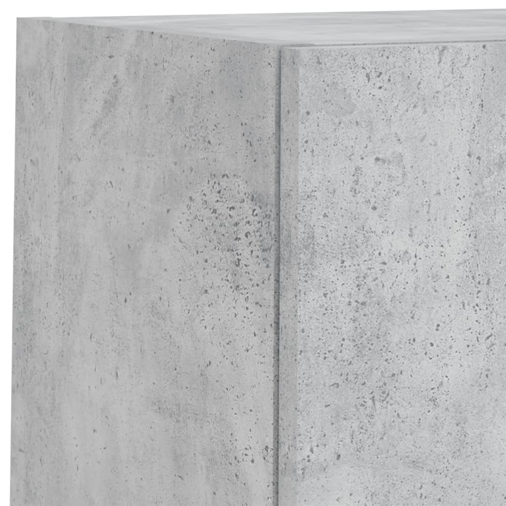 Komplet TV omaric LED 8-delni betonsko siv inženirski les - slika 13