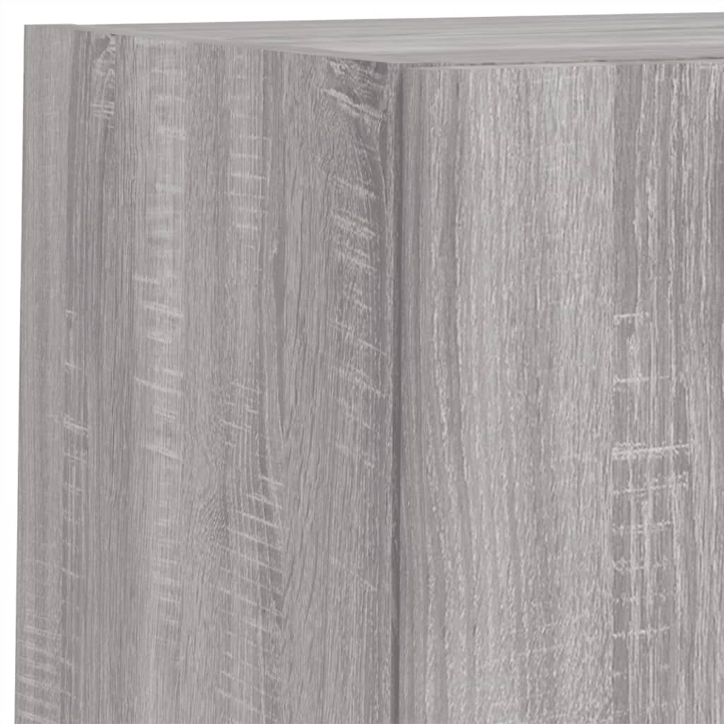 Komplet TV omaric LED 6-delni siva sonoma inženirski les - slika 13