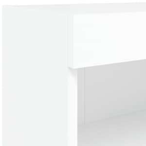 4dílná obývací stěna s LED osvětlením bílá kompozitní dřevo - obrázek 13