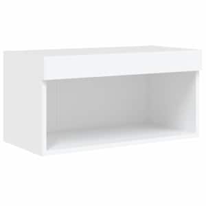 6dílná obývací stěna s LED osvětlením bílá kompozitní dřevo - obrázek 10