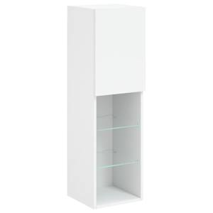 7dílná obývací stěna s LED osvětlením bílá - obrázek 10