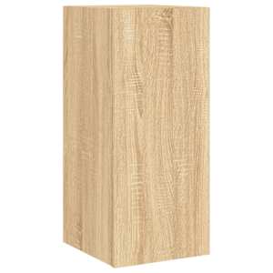 3dílná obývací stěna s LED osvětlením dub sonoma - obrázek 8