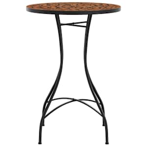 Mozaikový bistro stolek terakota Ø 50 x 70 cm keramika - obrázek 5