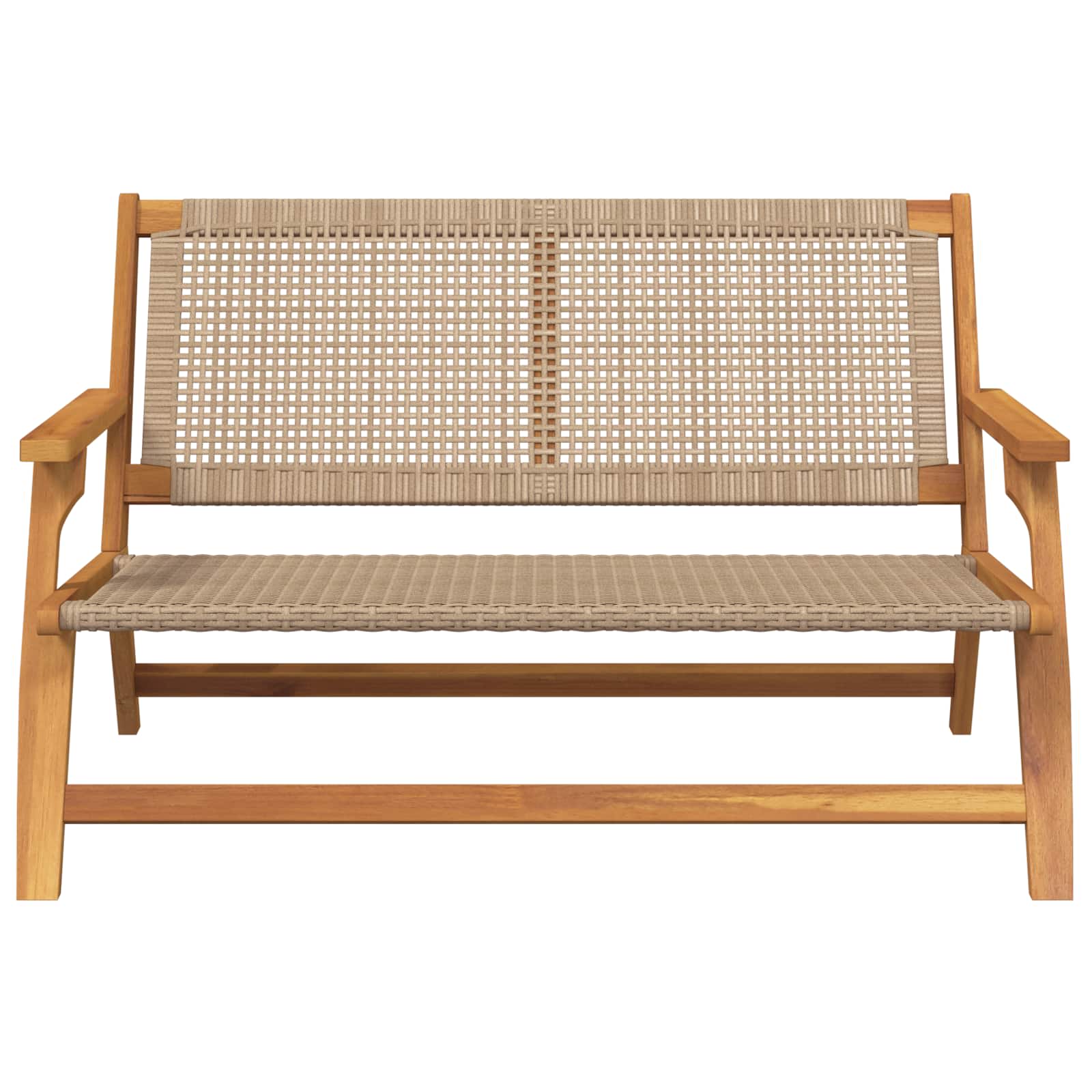 Tuinmeubelen Beige 122 x 78 x 73 cm Massief Acaciahout image 2
