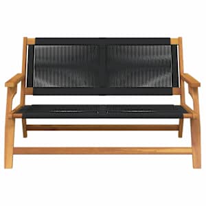 Zahradní nábytek Černá 122 x 78 x 73 cm Masivní akátové dřevo - obrázek 2
