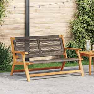 Vrtno pohištvo Siva 122 x 78 x 73 cm Masiven les akacije