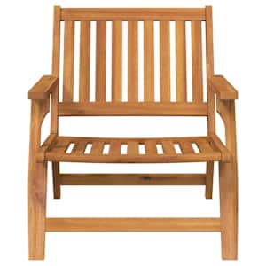 Relax Lavice 2 pcs Hnědá Masivní akátové dřevo - obrázek 3