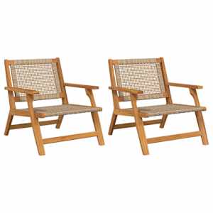 Zahradní nábytek 2 pcs Béžová 67 x 78 x 73 cm - obrázek 2