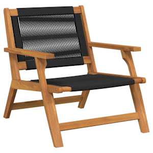 Zahradní nábytek 2 pcs Černá 67 x 76 x 73 cm - obrázek 4