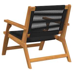 Zahradní nábytek 2 pcs Černá 67 x 76 x 73 cm - obrázek 5