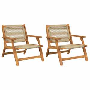 Zahradní nábytek 2 pcs Béžová 67 x 76 x 73 cm - obrázek 2
