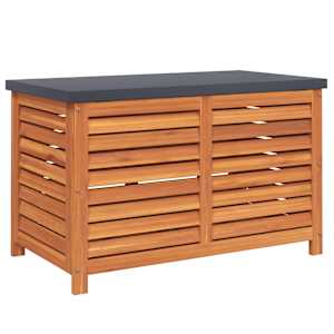 Zahradní úložný box 90 x 48 x 55 cm masivní eukalyptové dřevo - obrázek 6