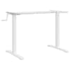 vidaXL lauaraam, valge, (94-135) x 60 x (70-114) cm, teras