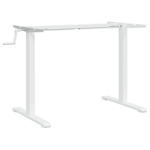 vidaXL lauaraam, valge, (94-135) x 60 x (70-114) cm, teras