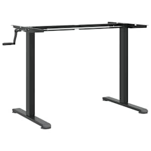 vidaXL lauaraam, must, (94-135) x 60 x (70-114) cm, teras