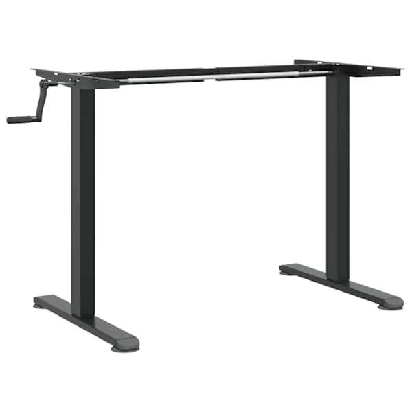 vidaXL lauaraam, must, (94-135) x 60 x (70-114) cm, teras