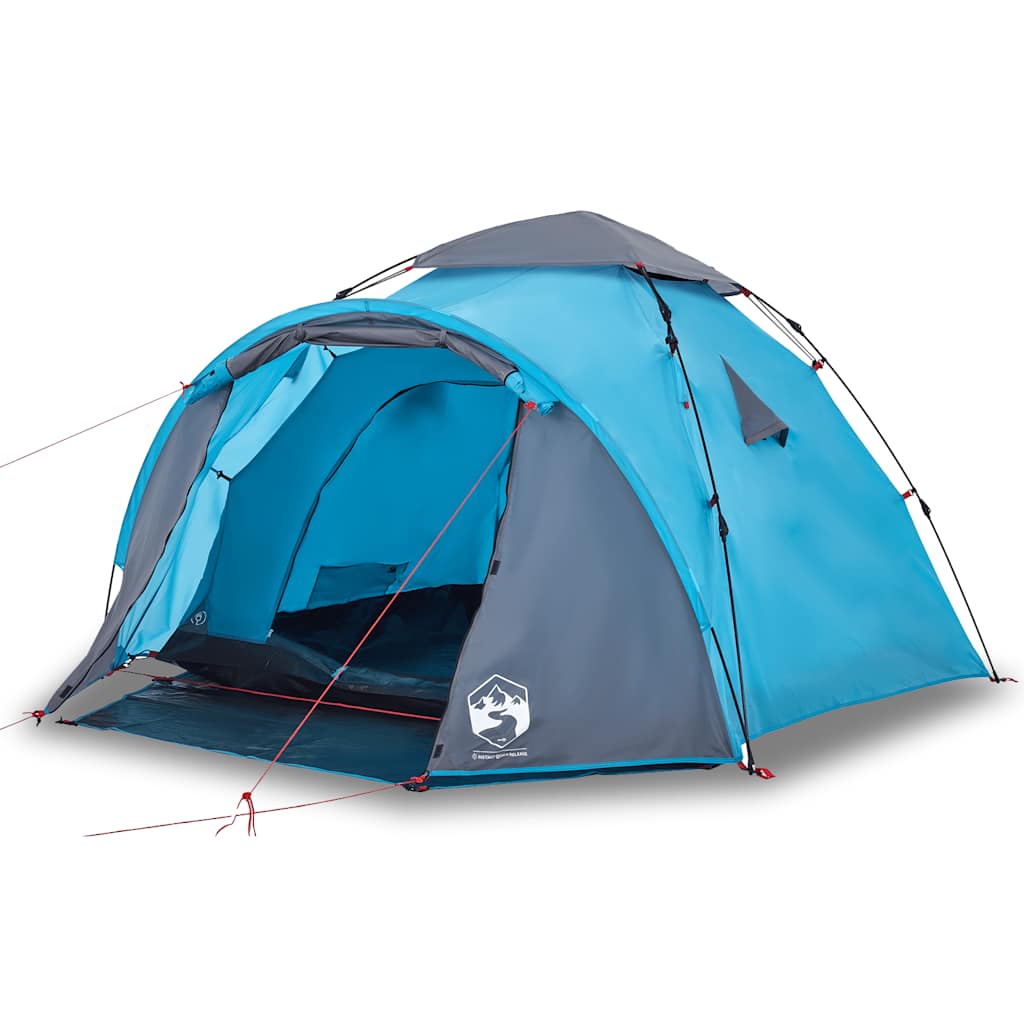 Thumbnail - vidaXL Kuppel-Campingzelt 3 Personen Blau Quick Release
