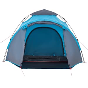 Kempingový stan kupole pro 3 osoby modrý rychloupínací - obrázek 7