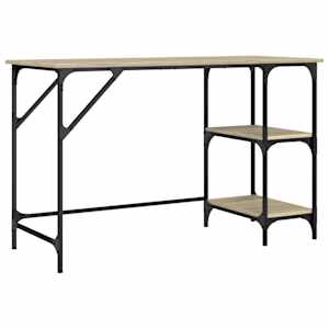 vidaXL kirjutuslaud, Sonoma tamm, 120x50x75 cm, metall ja tehispuit