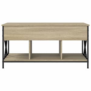 Konferenční stolek dub sonoma 100 x 55 x 50 cm kompozit a kov - obrázek 5