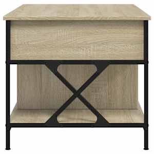 Konferenční stolek dub sonoma 100 x 55 x 50 cm kompozit a kov - obrázek 6