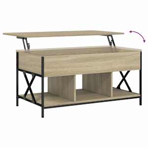 Konferenční stolek dub sonoma 100 x 55 x 50 cm kompozit a kov - obrázek 8