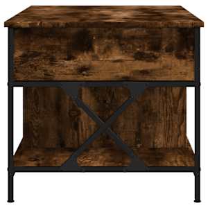 Konferenční stolek kouřový dub 100 x 55 x 50 cm kompozit a kov - obrázek 6