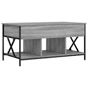 vidaXL kohvilaud, hall Sonoma tamm, 100x55x50 cm, tehispuit ja metall