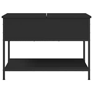 Konferenční stolek černý 70 x 50 x 50 cm kompozitní dřevo a kov - obrázek 5
