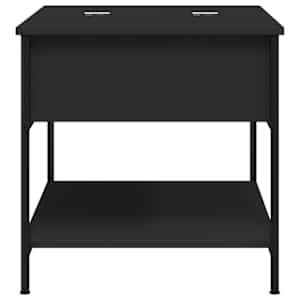 Konferenční stolek černý 70 x 50 x 50 cm kompozitní dřevo a kov - obrázek 6