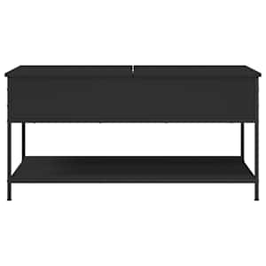 Konferenční stolek černý 100x50x50 cm kompozitní dřevo a kov - obrázek 5
