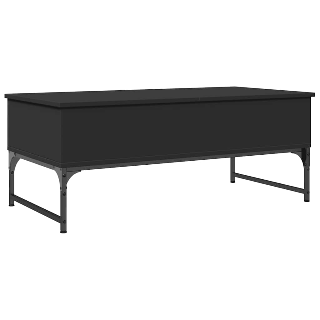 vidaXL Konferenční stolek černý 100x50x40 cm kompozitní dřevo a kov