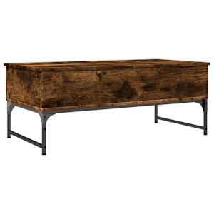 Konferenční stolek kouřový dub 100 x 50 x 40 cm kompozit a kov - obrázek 7