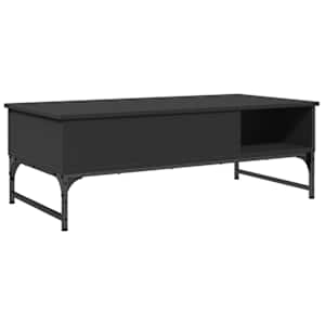 Konferenční stolek černý 100x50x35 cm kompozitní dřevo a kov - obrázek 7