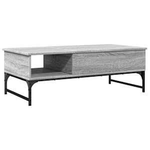vidaXL kohvilaud, hall Sonoma tamm, 100x50x35 cm, tehispuit ja metall