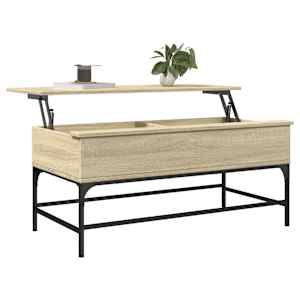 Konferenční stolek dub sonoma 100 x 50 x 45 cm kompozit a kov - obrázek 4