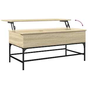 Konferenční stolek dub sonoma 100 x 50 x 45 cm kompozit a kov - obrázek 8
