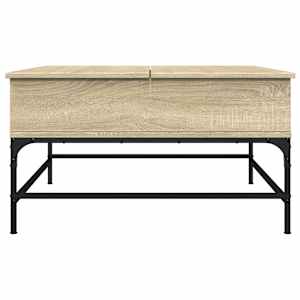 Konferenční stolek dub sonoma 80 x 80 x 45 cm kompozit a kov - obrázek 5