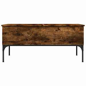 Konferenční stolek kouřový dub 100 x 50 x 45 cm kompozit a kov - obrázek 5
